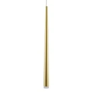 Κρεμαστό Φωτιστικό TEARS Design LED CCT 3W 330lm 180° AC 220-240V - Εναλλαγή Φωτισμού μέσω Διακόπτη On/Off All In One Φ3.2 x Υ51.5cm - Χρυσό Βούρτσας 