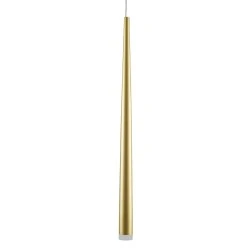 Κρεμαστό Φωτιστικό TEARS Design LED CCT 3W 330lm 180° AC 220-240V - Εναλλαγή Φωτισμού μέσω Διακόπτη On/Off All In One Φ3.2 x Υ51.5cm - Χρυσό Βούρτσας 