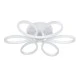GloboStar® MARGARET 61401 Φωτιστικό Οροφής Design LED CCT 54W 6210lm 360° AC 220-240V - Εναλλαγή Φωτισμού μέσω Τηλεχειριστηρίου All In One Ψυχρό 6000k+Φυσικό 4500k+Θερμό 2700k Dimmable Φ57 x Υ12cm - Λευκό - 3 Years Warranty
