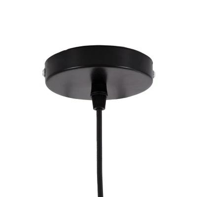 Μοντέρνο κρεμαστό φωτιστικό οροφής VILI μονόφωτο μαύρο μεταλλικό καμπάνα Φ35  1 x E27  AC 220-240V