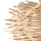 GloboStar® MINORCA 01729 Boho Κρεμαστό Φωτιστικό Ανάρτηση Μονόφωτο 1 x E27 IP20 Μπεζ Ξύλο - Μ30 x Π30 x Υ18cm