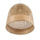 Κρεμαστό φωτιστικό Boho BORA-BORA 1 x E27 AC 220-240V μπεζ με υφασμάτινο καπέλο φυσικού σχεδιασμού Μ45 x Π45 x Υ44