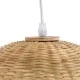 Κρεμαστό φωτιστικό Boho BORA-BORA 1 x E27 AC 220-240V μπεζ με υφασμάτινο καπέλο φυσικού σχεδιασμού Μ45 x Π45 x Υ44