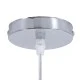 Κρεμαστό φωτιστικό Boho BORA-BORA 1 x E27 AC 220-240V μπεζ με υφασμάτινο καπέλο φυσικού σχεδιασμού Μ45 x Π45 x Υ44