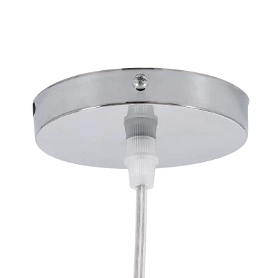 GloboStar® CUBA 01769 Boho Κρεμαστό Φωτιστικό Ανάρτηση Μονόφωτο 1 x E27 IP20 Μπεζ Ξύλο - Μ100 x Π100 x Υ55cm