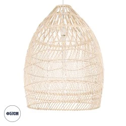 BOHO Κρεμαστό Φωτιστικό MALIBU Μονόφωτο 1 x E27 Μπεζ Μπαμπού Καμπάνα Φ57 x Υ75cm BOHO Κρεμαστό Φωτιστικό MALIBU Μονόφωτο 1 x E27 Μπεζ Μπαμπού Καμπάνα Φ57 x Υ75cm