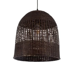 Boho Κρεμαστό Φωτιστικό Οροφής με Ντουί 1 x E27 AC 220-240V IP20 - Καφέ - Μ42 x Π42 x Y44cm