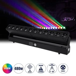 Επαγγελματική κινούμενη μπάρα φωτισμού LED 480W 4 σε 1 BEAM - WASH - SPOT - ZOOM 5° - 35° DMX 512 RGBW SPHINX