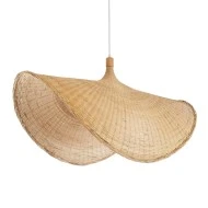 Boho Κρεμαστό Φωτιστικό CUBA Μονόφωτο 1 x E27 Μπεζ Μπαμπού Πλέγμα Φ100 x Υ55cm Boho Κρεμαστό Φωτιστικό CUBA Μονόφωτο 1 x E27 Μπεζ Μπαμπού Πλέγμα Φ100 x Υ55cm
