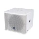 GloboStar® FDB ES112SA 98007 Facilities Speaker - Ενεργό Αυτοενισχυόμενο Ηχείο Subwoofer Εγκαταστάσεων Επιδαπέδιο με Ψηφιακό Ενισχυτή BA1.6 AC 220V/50-60Hz - 600W RMS (1400W Peak) - 1 x 12" Inches LF - IP20 - Λευκό - Μ44.5 x Π44.5 x Υ37.5cm