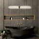 Επιτοίχια απλίκα LED kelvo® DIADEM 18W 2160lm 120° AC 220-240V IP20 ρυθμιζόμενο λευκό CCT με εναλλαγή χρωμάτων 2700K/4500K/6000K χρυσό βούρτσας 10x4x120cm