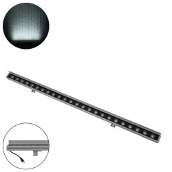 LED γραμμικό ντιμαριζόμενο φωτιστικό αρχιτεκτονικού φωτισμού Ψυχρό Λευκό 6000K WASHERFAIA 100cm 24W BRIDGELUX SMD 2880lm 24V DC IP65 δέσμη 15°