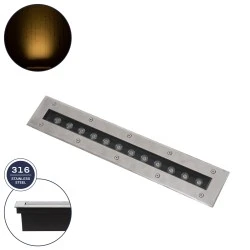 Φωτιστικό UNDERGROUND-REMVI χωνευτό φωτιστικό Wall Washer δαπέδου LED 12W 2700Κ θερμό χρώμα φωτός1080lm 10° IP68 L50xW7.4xH7cm