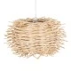 Κρεμαστό φωτιστικό Boho MINORCA 1 x E27 AC 220-240V μπεζ με υφασμάτινο καπέλο φυσικού σχεδιασμού Μ35 x Π35 x Υ23