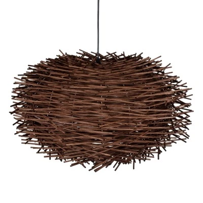 Κρεμαστό φωτιστικό Boho MINORCA 1 x E27 AC 220-240V καφέ με υφασμάτινο καπέλο φυσικού σχεδιασμού Μ60 x Π60 x Υ35 Κρεμαστό φωτιστικό Boho MINORCA 1 x E27 AC 220-240V καφέ με υφασμάτινο καπέλο φυσικού σχεδιασμού Μ60 x Π60 x Υ35