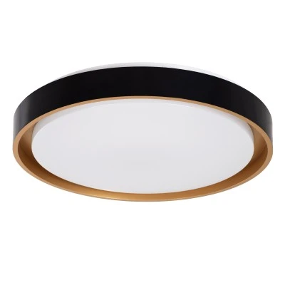 Πλαφονιέρα Οροφής LED BARCHETTA CCT 72W 8306lm 120° AC 220-240V - Εναλλαγή Φωτισμού μέσω Τηλεχειριστηρίου All In One - Μαύρο με Χρυσό GloboStar® BARCHETTA 61047-S Πλαφονιέρα Οροφής LED CCT 72W 8306lm 120° AC 220-240V - Εναλλαγή Φωτισμού μέσω Τηλεχειριστηρίου All In One Ψυχρό 6000k+Φυσικό 4500k+Θερμό 2700k Dimmable Φ48cm - Μαύρο με Χρυσό - 3 Years Warranty