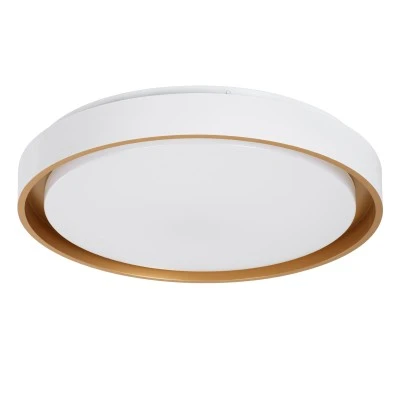 Πλαφονιέρα Οροφής LED BARCHETTA CCT 72W 8306lm 120° AC 220-240V - Εναλλαγή Φωτισμού μέσω Τηλεχειριστηρίου All In One- Λευκό με Χρυσό GloboStar® BARCHETTA 61048-S Πλαφονιέρα Οροφής LED CCT 72W 8306lm 120° AC 220-240V - Εναλλαγή Φωτισμού μέσω Τηλεχειριστηρίου All In One Ψυχρό 6000k+Φυσικό 4500k+Θερμό 2700k Dimmable Φ48cm - Λευκό με Χρυσό - 3 Years Warranty