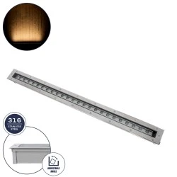 Φωτιστικό UNDERGROUND-PASSAGGIO χωνευτό Wall Washer δαπέδου LED 24W θερμό χρώμα φωτός 2160lm 10° IP68  L108xW9xH7.5cm