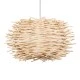Κρεμαστό φωτιστικό Boho MINORCA 1 x E27 AC 220-240V μπεζ με υφασμάτινο καπέλο φυσικού σχεδιασμού Μ35 x Π35 x Υ23