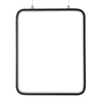 GloboStar® NEROBA 61302 Κρεμαστό Φωτιστικό Οροφής Linear Design LED CCT 18W 1980lm 360° AC 220-240V - Εναλλαγή Φωτισμού μέσω Διακόπτη On/Off All In One Ψυχρό 6000k+Φυσικό 4500k+Θερμό 2700k Μ29 x Π2 x Υ36cm - Μαύρο - 3 Years Warranty