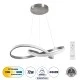 Κρεμαστό Φωτιστικό Design LED DEXTER CCT 72W 8064lm 300° AC 220-240V - Εναλλαγή Φωτισμού μέσω Τηλεχειριστηρίου All In One - Νίκελ Ασημί Βούρτσας GloboStar® DEXTER 60498 Κρεμαστό Φωτιστικό Οροφής Design LED CCT 72W 8064lm 300° AC 220-240V - Εναλλαγή Φωτισμού μέσω Τηλεχειριστηρίου All In One Ψυχρό 6000k+Φυσικό 4500k+Θερμό 2700k Dimmable Φ56cm - Νίκελ Ασημί Βούρτσας - 3 Years Warranty