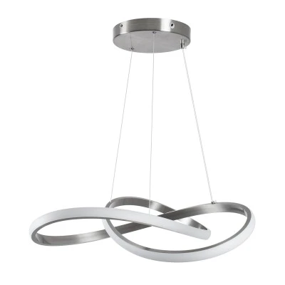 Κρεμαστό Φωτιστικό Design LED DEXTER CCT 72W 8064lm 300° AC 220-240V - Εναλλαγή Φωτισμού μέσω Τηλεχειριστηρίου All In One - Νίκελ Ασημί Βούρτσας GloboStar® DEXTER 60498 Κρεμαστό Φωτιστικό Οροφής Design LED CCT 72W 8064lm 300° AC 220-240V - Εναλλαγή Φωτισμού μέσω Τηλεχειριστηρίου All In One Ψυχρό 6000k+Φυσικό 4500k+Θερμό 2700k Dimmable Φ56cm - Νίκελ Ασημί Βούρτσας - 3 Years Warranty
