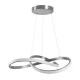 Κρεμαστό Φωτιστικό Design LED DEXTER CCT 72W 8064lm 300° AC 220-240V - Εναλλαγή Φωτισμού μέσω Τηλεχειριστηρίου All In One - Νίκελ Ασημί Βούρτσας GloboStar® DEXTER 60498 Κρεμαστό Φωτιστικό Οροφής Design LED CCT 72W 8064lm 300° AC 220-240V - Εναλλαγή Φωτισμού μέσω Τηλεχειριστηρίου All In One Ψυχρό 6000k+Φυσικό 4500k+Θερμό 2700k Dimmable Φ56cm - Νίκελ Ασημί Βούρτσας - 3 Years Warranty