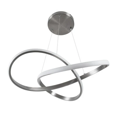 Κρεμαστό Φωτιστικό Design LED DEXTER CCT 72W 8064lm 300° AC 220-240V - Εναλλαγή Φωτισμού μέσω Τηλεχειριστηρίου All In One - Νίκελ Ασημί Βούρτσας GloboStar® DEXTER 60498 Κρεμαστό Φωτιστικό Οροφής Design LED CCT 72W 8064lm 300° AC 220-240V - Εναλλαγή Φωτισμού μέσω Τηλεχειριστηρίου All In One Ψυχρό 6000k+Φυσικό 4500k+Θερμό 2700k Dimmable Φ56cm - Νίκελ Ασημί Βούρτσας - 3 Years Warranty