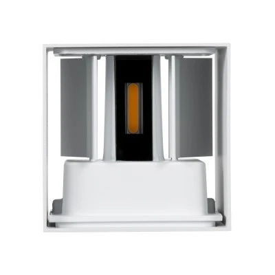 Μοντέρνο επιτοίχιο φωτιστικό LED kelvo® AXIS-S 10W 1150lm IP65 θερμό λευκό 2700K με γωνία δέσμης 5°/60° λευκό ματ 10x10x10cm Μοντέρνο επιτοίχιο φωτιστικό LED kelvo® AXIS-S 10W 1150lm IP65 θερμό λευκό 2700K με γωνία δέσμης 5°/60° λευκό ματ 10x10x10cm