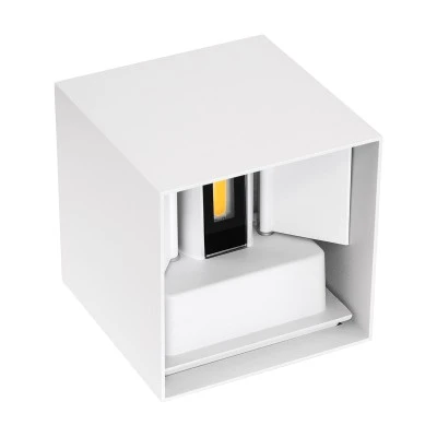 Μοντέρνο επιτοίχιο φωτιστικό LED kelvo® AXIS-S 10W 1150lm IP65 θερμό λευκό 2700K με γωνία δέσμης 5°/60° λευκό ματ 10x10x10cm Μοντέρνο επιτοίχιο φωτιστικό LED kelvo® AXIS-S 10W 1150lm IP65 θερμό λευκό 2700K με γωνία δέσμης 5°/60° λευκό ματ 10x10x10cm