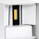 Μοντέρνο επιτοίχιο φωτιστικό LED kelvo® AXIS-S 10W 1150lm IP65 θερμό λευκό 2700K με γωνία δέσμης 5°/60° λευκό ματ 10x10x10cm Μοντέρνο επιτοίχιο φωτιστικό LED kelvo® AXIS-S 10W 1150lm IP65 θερμό λευκό 2700K με γωνία δέσμης 5°/60° λευκό ματ 10x10x10cm