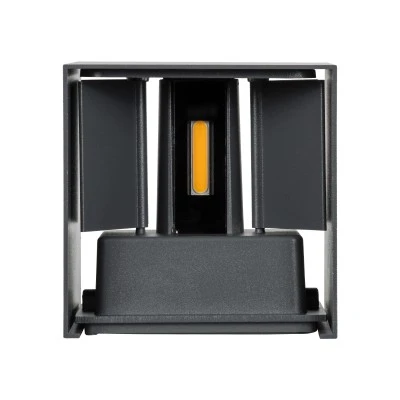 Μοντέρνη επιτοίχια απλίκα LED kelvo® AXIS-S 10W 1150lm θερμό λευκό 2700K IP65 γκρι ανθρακί ματ 10x10x10cm 60561 Μοντέρνη επιτοίχια απλίκα LED kelvo® AXIS-S 10W 1150lm θερμό λευκό 2700K IP65 γκρι ανθρακί ματ 10x10x10cm 60561