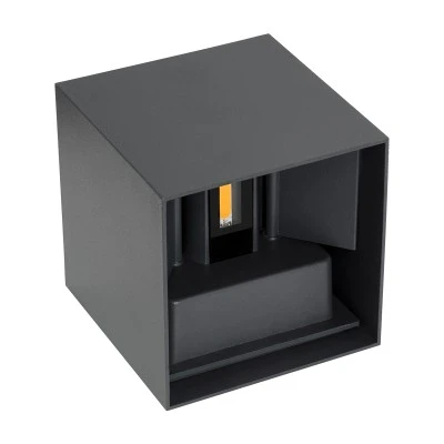 Μοντέρνη επιτοίχια απλίκα LED kelvo® AXIS-S 10W 1150lm θερμό λευκό 2700K IP65 γκρι ανθρακί ματ 10x10x10cm 60561 Μοντέρνη επιτοίχια απλίκα LED kelvo® AXIS-S 10W 1150lm θερμό λευκό 2700K IP65 γκρι ανθρακί ματ 10x10x10cm 60561