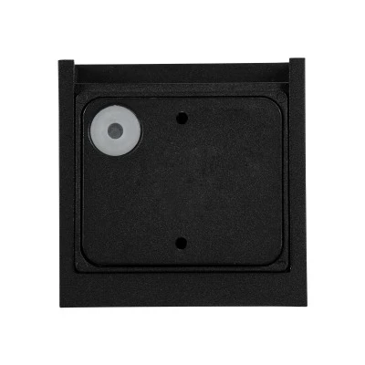 kelvo® AXIS-S Μοντέρνα Επιτοίχια Απλίκα LED 10W 1150lm IP65 θερμό λευκό 2700K με δέσμη 5°/60° μαύρο ματ 10x10x10cm 60562