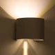 Μοντέρνο επιτοίχιο φωτιστικό LED kelvo® AXIS-R 10W 1150lm 5°/60° AC 220-240V IP65 θερμό λευκό 2700K λευκό ματ 10x10x10cm