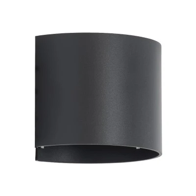 Μοντέρνο επιτοίχιο φωτιστικό LED kelvo® AXIS-R 10W 1150lm IP65 θερμό λευκό 2700K γκρι ανθρακί ματ 10x10x10cm