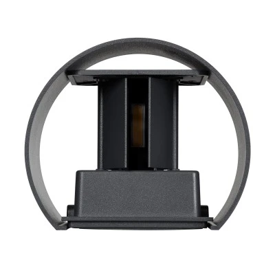 Μοντέρνο επιτοίχιο φωτιστικό LED kelvo® AXIS-R 10W 1150lm IP65 θερμό λευκό 2700K γκρι ανθρακί ματ 10x10x10cm