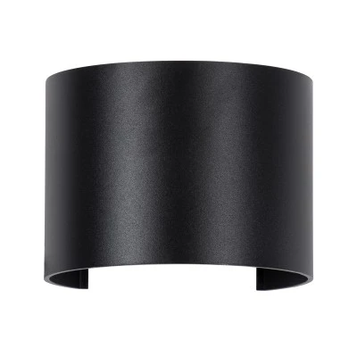 Μοντέρνο επιτοίχιο φωτιστικό LED kelvo® AXIS-R 10W 1000lm IP65 θερμό λευκό 2700K μαύρο ματ 10x10x10cm