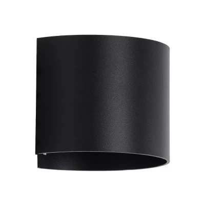 Μοντέρνο επιτοίχιο φωτιστικό LED kelvo® AXIS-R 10W 1000lm IP65 θερμό λευκό 2700K μαύρο ματ 10x10x10cm