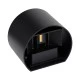 Μοντέρνο επιτοίχιο φωτιστικό LED kelvo® AXIS-R 10W 1000lm IP65 θερμό λευκό 2700K μαύρο ματ 10x10x10cm