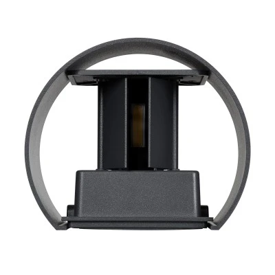 Μοντέρνα επιτοίχια απλίκα LED kelvo® AXIS-R 10W 1200lm φυσικό λευκό 4500K IP65 γκρι ανθρακί ματ 10x10x10cm