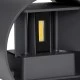 Μοντέρνα επιτοίχια απλίκα LED kelvo® AXIS-R 10W 1200lm φυσικό λευκό 4500K IP65 γκρι ανθρακί ματ 10x10x10cm