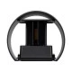 GloboStar® AXIS-R 60640 Φωτιστικό Τοίχου - Απλίκα Αρχιτεκτονικού Φωτισμού Εσωτερικού/Εξωτερικού Χώρου Up & Down LED 10W 1200lm 10 έως 60° AC 220-240V Αδιάβροχο IP65 Μ10 x Π10 x Υ10cm - Φυσικό Λευκό 4500K - Μαύρο - Bridgelux Chip - 3 Years Warranty