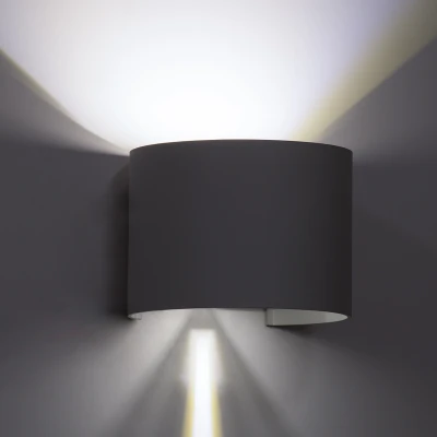 Μοντέρνα επιτοίχια απλίκα LED kelvo® AXIS-R 10W 1250lm 5°/60° AC 220-240V IP65 ψυχρό λευκό 6000K λευκό ματ 10x10x10cm