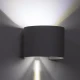Μοντέρνα επιτοίχια απλίκα LED kelvo® AXIS-R 10W 1250lm 5°/60° AC 220-240V IP65 ψυχρό λευκό 6000K λευκό ματ 10x10x10cm