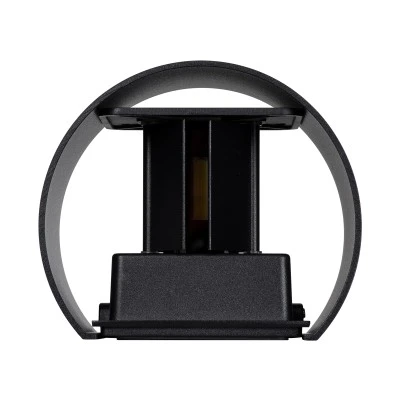 Μοντέρνα επιτοίχια απλίκα LED kelvo® AXIS-R 10W 1250lm ψυχρό λευκό 6000K IP65 μαύρο ματ 10x10x10cm