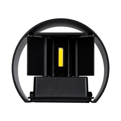 Μοντέρνα επιτοίχια απλίκα LED kelvo® AXIS-R 10W 1250lm ψυχρό λευκό 6000K IP65 μαύρο ματ 10x10x10cm
