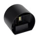 Μοντέρνα επιτοίχια απλίκα LED kelvo® AXIS-R 10W 1250lm ψυχρό λευκό 6000K IP65 μαύρο ματ 10x10x10cm