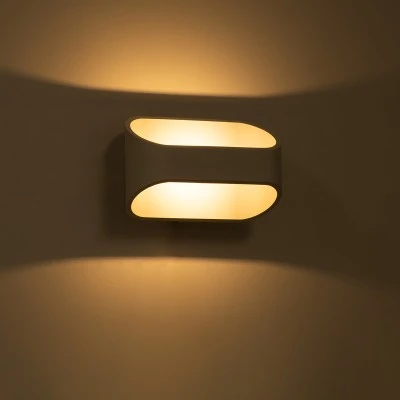 Επιτοίχια απλίκα LED kelvo® EDEN 10W 950lm 60° AC 220-240V IP20 θερμό λευκό 2700K Bridgelux COB chip λευκό ματ 16x10.5x9cm
