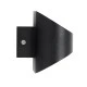 Μοντέρνο φωτιστικό τοίχου LED kelvo® EDEN 10W 950lm 60° AC 220-240V IP20 θερμό λευκό 2700K Bridgelux COB chip μαύρο ματ 16x10.5x9cm